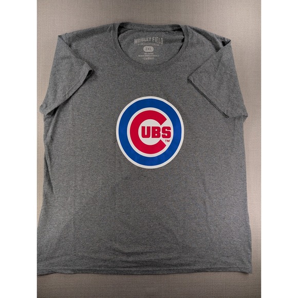 Wrigley Field Other - Chicago Cubs MLB Wrigley Field Graphic T-Shirt Gray Mens 2XL